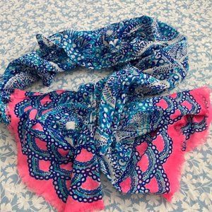 NWOT Lilly Pulitzer Midnight Blue Resort Scarf